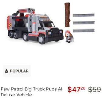 Target Paw Patrol Big Truck Pups Al Deluxe Vehicle offer