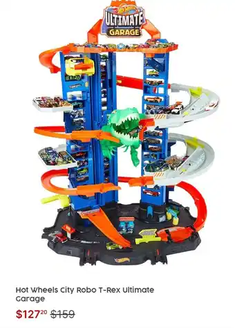Target Hot Wheels City Robo T-Rex Ultimate Carage offer