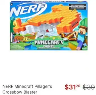 Target Nerf Minecraft Pillager's Crossbow Blaster offer