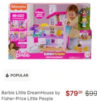 Target Barbie Little Dreamhouse by Fisher-Price Little People offer