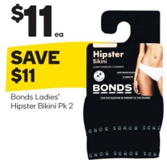 Woolworths Bonds Ladies Hipster Bikini Pk 2 offer