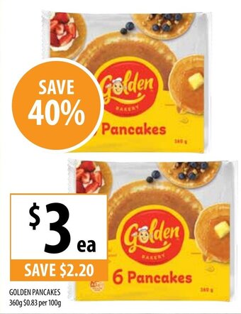 Supabarn Golden Pancakes 360g offer