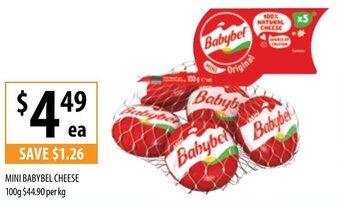 Supabarn Mini Babybel Cheese 100g offer