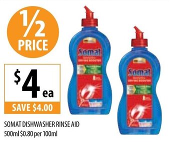 Supabarn Somat Dishwasher Rinse Aid 500ml offer