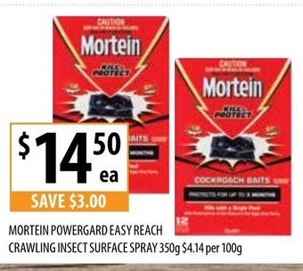 Mortein Powergard Easy Reach Crawling Insect Surface Spray 350g