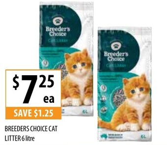 Supabarn Breeders Choice Cat Litter 6 Litre offer