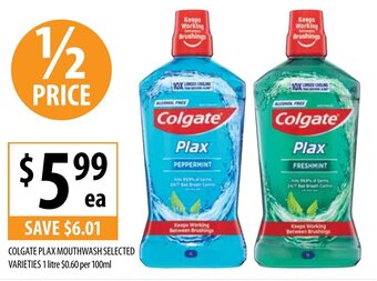 Supabarn Colgate Plax Mouthwash 1 Litre offer