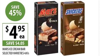 Supabarn Mars Ice Cream Bar 4/6's offer