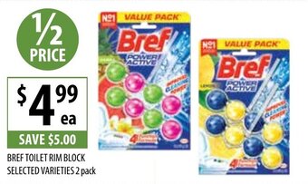 Supabarn Bref Toilet Rim Block 2 Pack offer