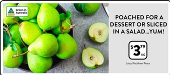 Juicy Packham Pears