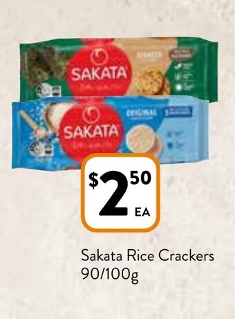 Foodworks Sakata Rice Crackers offer