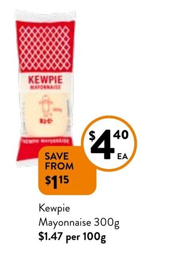 Foodworks Kewpie Mayonnaise 300g offer