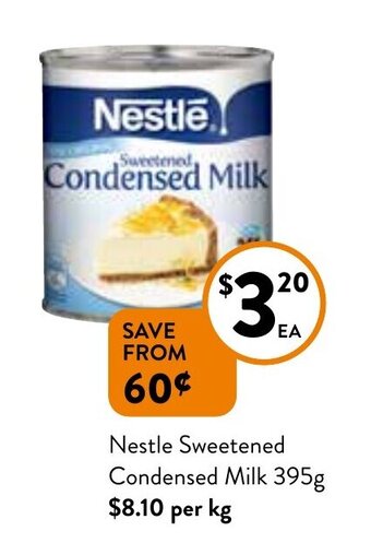 Foodworks Nestle Sweetened Condensed Milk 395g offer