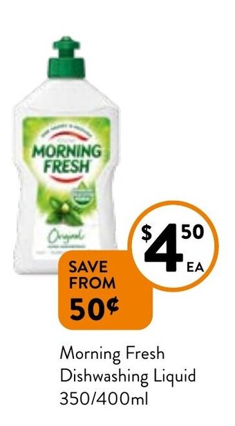 Foodworks Morning Fresh Dishwashing Liquid offer