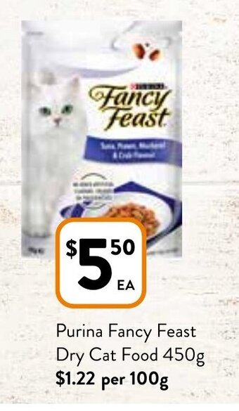 Foodworks Purina Fancy Feast Dry Cat Food 450g offer