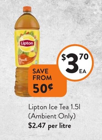 Foodworks Lipton Ice Tea 1.5l offer