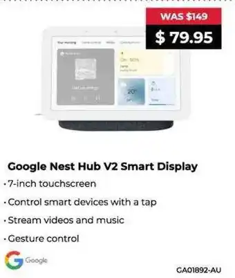Google nest hub v2 smart display