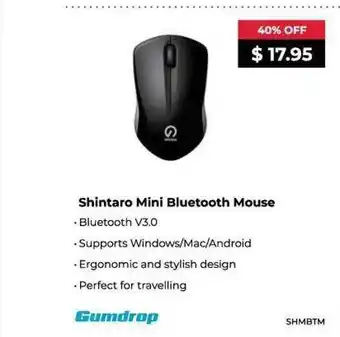 Shintaro mini bluetooth mouse