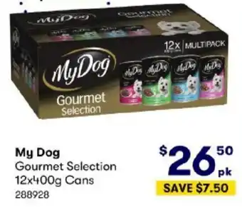 BIG W My Dog Gourmet Selection 12x400g Cans offer