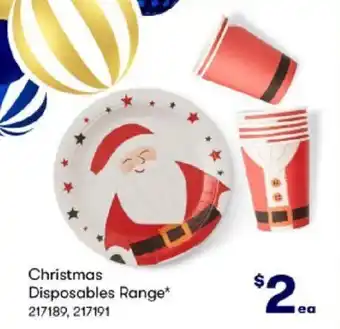 BIG W Christmas Disposables Range offer