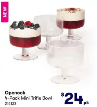 Openook 4-Pack Mini Trifle Bowl