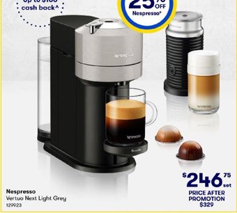 BIG W Nespresso Vertuo next Light grey offer