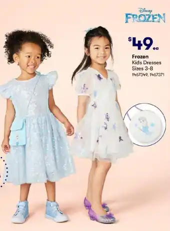 BIG W Frozen Kids Dresses Sizes 3-8 offer