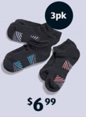 ALDI Adult's Fitness Socks 3pk offer