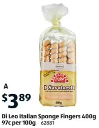 Di Leo Italian Sponge Fingers 400g