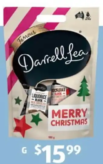 ALDI Darrell Lea Christmas Bag 900g offer