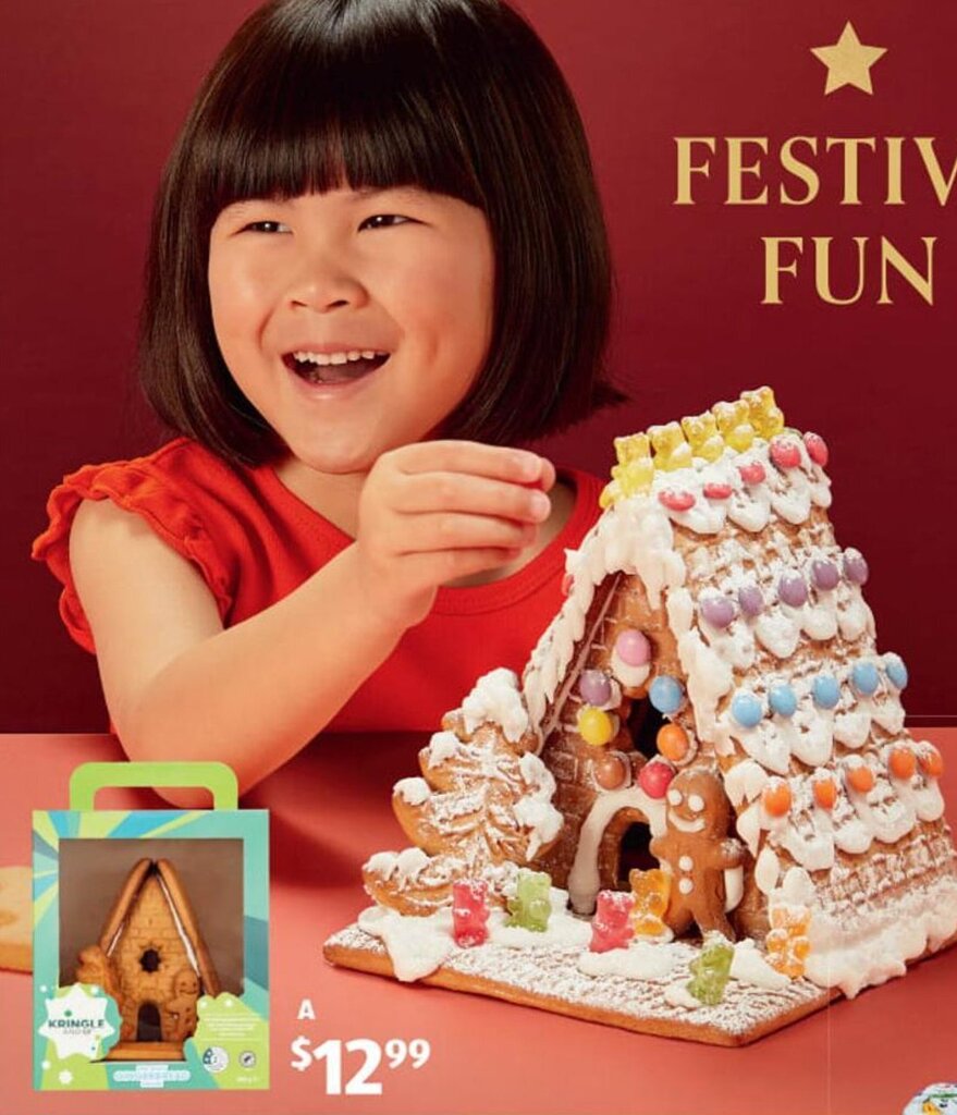 Kringle & Co. PreBuilt Gingerbread House 650g offer at ALDI
