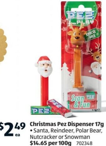Christmas Pez Dispenser 17g