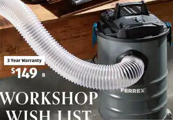 ALDI Ferrex Dust Extractor 50L offer