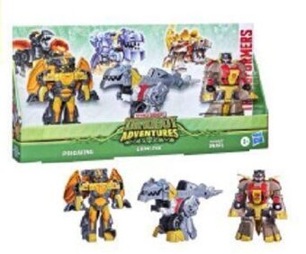 BIG W Transformers 3-Pack Dinobot Adventures Squad offer