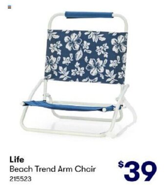 BIG W Life Beach Trend Arm Chair offer