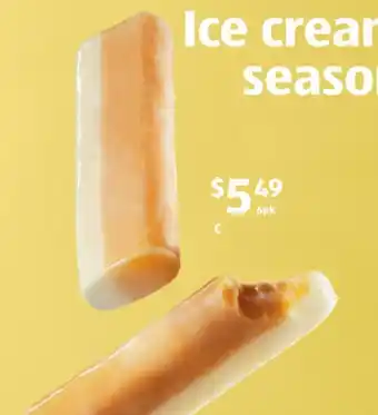 ALDI Wies Mango Ice Cream 6pk/264ml offer
