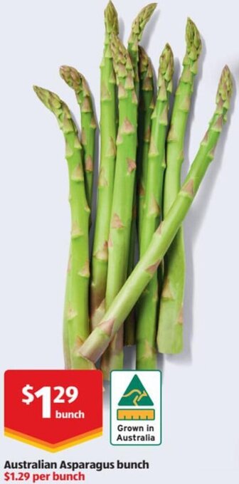 ALDI Australian Asparagus Bunch offer