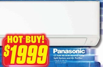 The Good Guys Panasonic C7.1kW H8.0kW Reverse Cycle Split System and Air Purifier offer