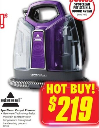 The Good Guys Bissell SpotClean Carpet Cleaner offer