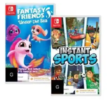 BIG W Nintendo Switch Fantacy Friends or Instant Sports Club offer