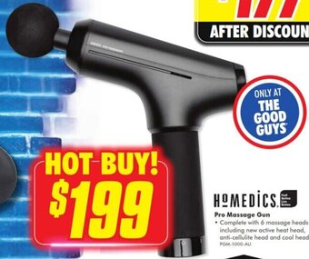 The Good Guys Homedics Pro Massage Gun offer