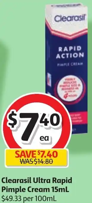 Clearasil Ultra Pimple Cream 15ml