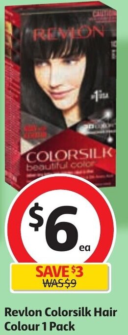 Coles Revlon Colorsilk Hair Colour 1 Pack offer
