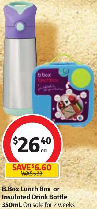 Coles B.Box Lunch Box or Insulated Drink Bottle 350ml offer