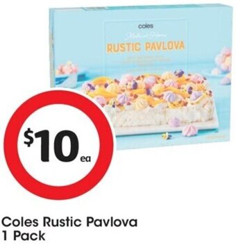 Coles Coles Rustic Pavlova 1 Pack offer