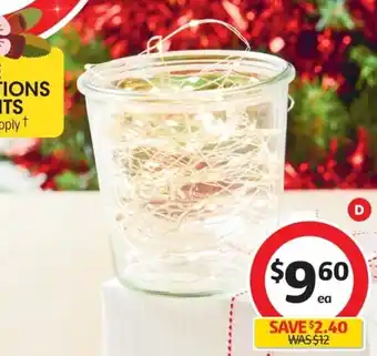 Coles Coles Copper Wire String Lights 100 Pack offer