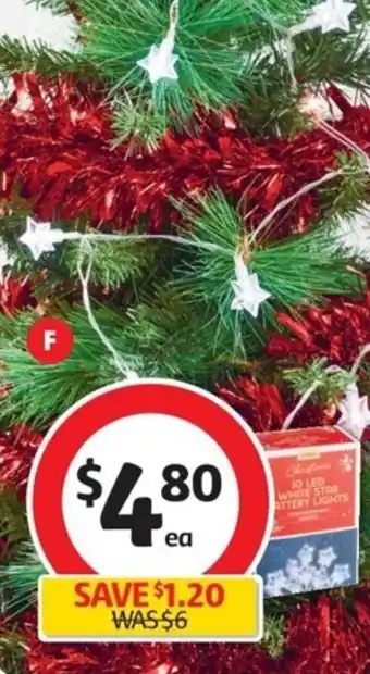 Coles Coles Battery Lights 10 Pack offer