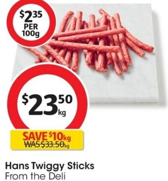 Coles Hans Twiggy Sticks offer