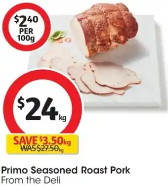 Coles Pimo Seasoned Roast Pork offer