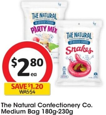 Coles The Natural Confectionery Co. Medium Bag 180g-230g offer